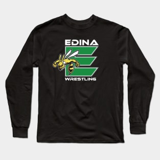 Edina Wrestling Crest - Full Long Sleeve T-Shirt